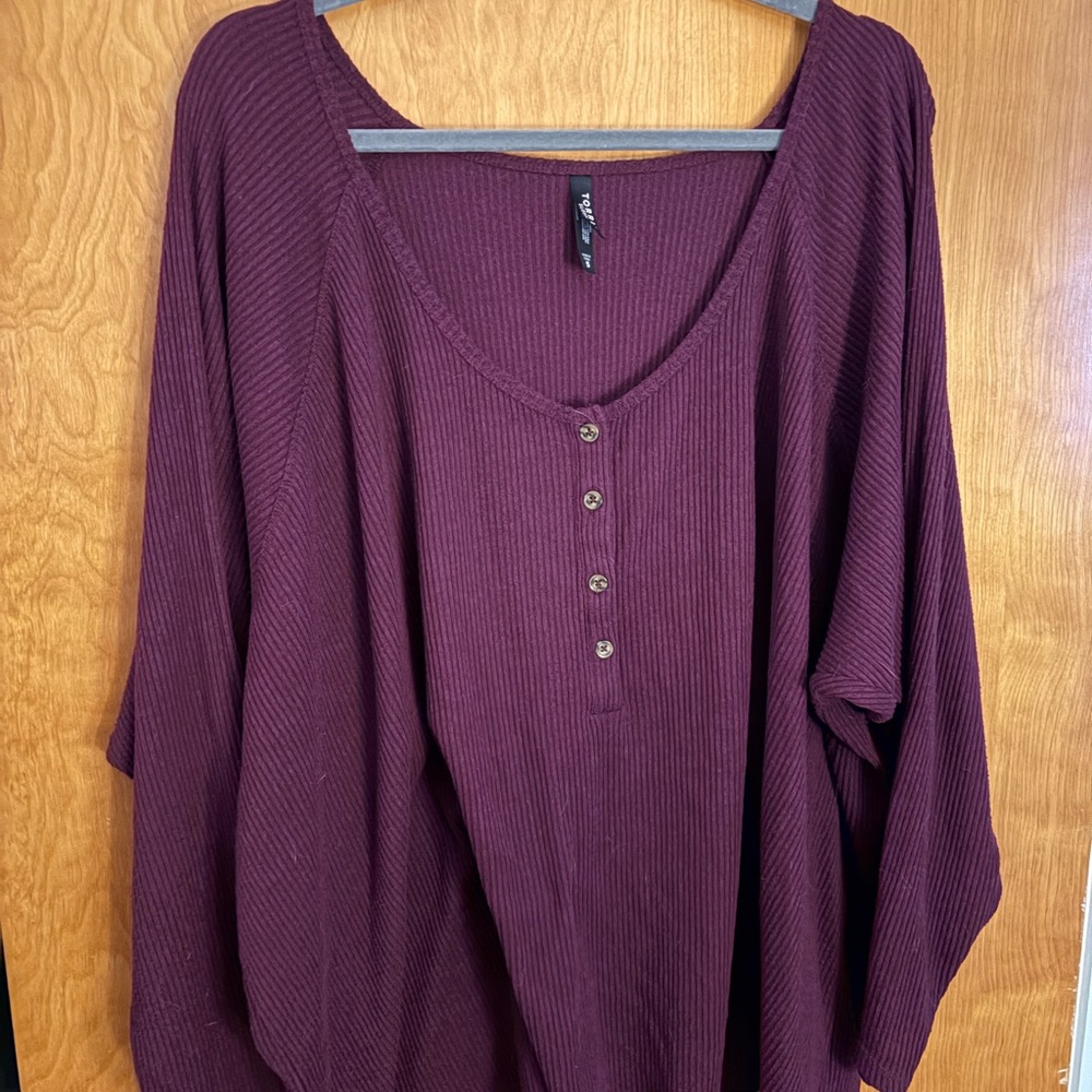 Torrid Deep Purple Henley Pajama Top